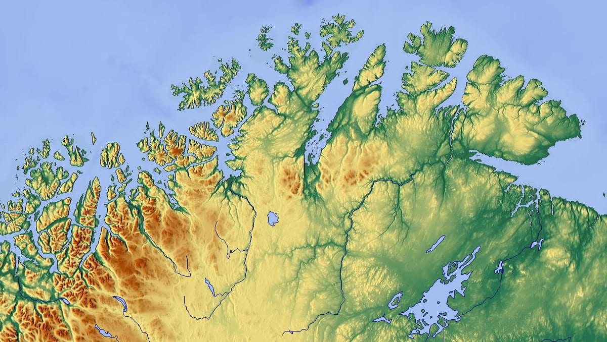 nord Norge kort
