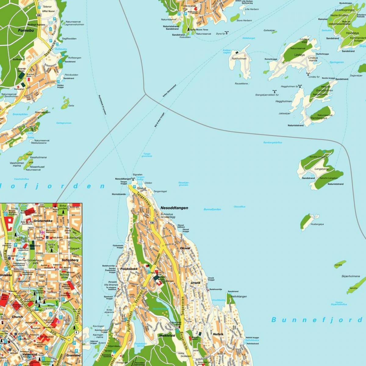 oslo Norge kort verden