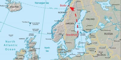 Kort over bodo i Norge