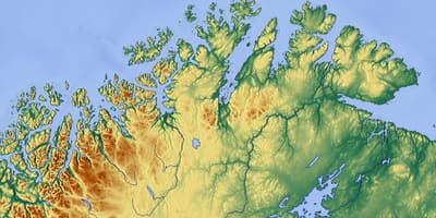 Nord Norge kort