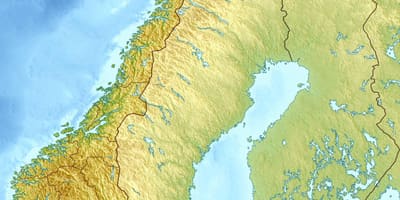 Kort over den fysiske Norge