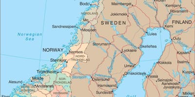 Norge provinser kort