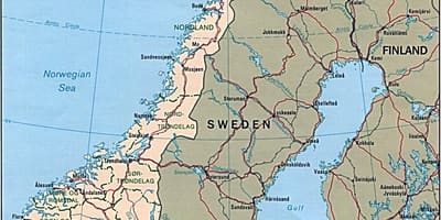 Kort over Norge bredde