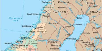 Et kort over Norge