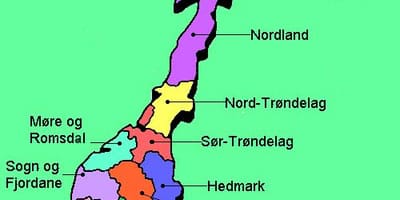 Kort over Norge nationale turistruter 
