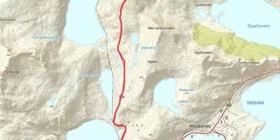 Kort over Norge vandrestier
