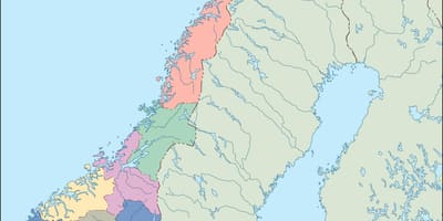 Kort over Norge vektor