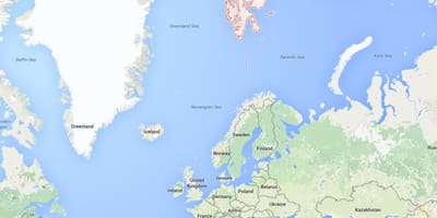 Spitsbergen, Norge kort
